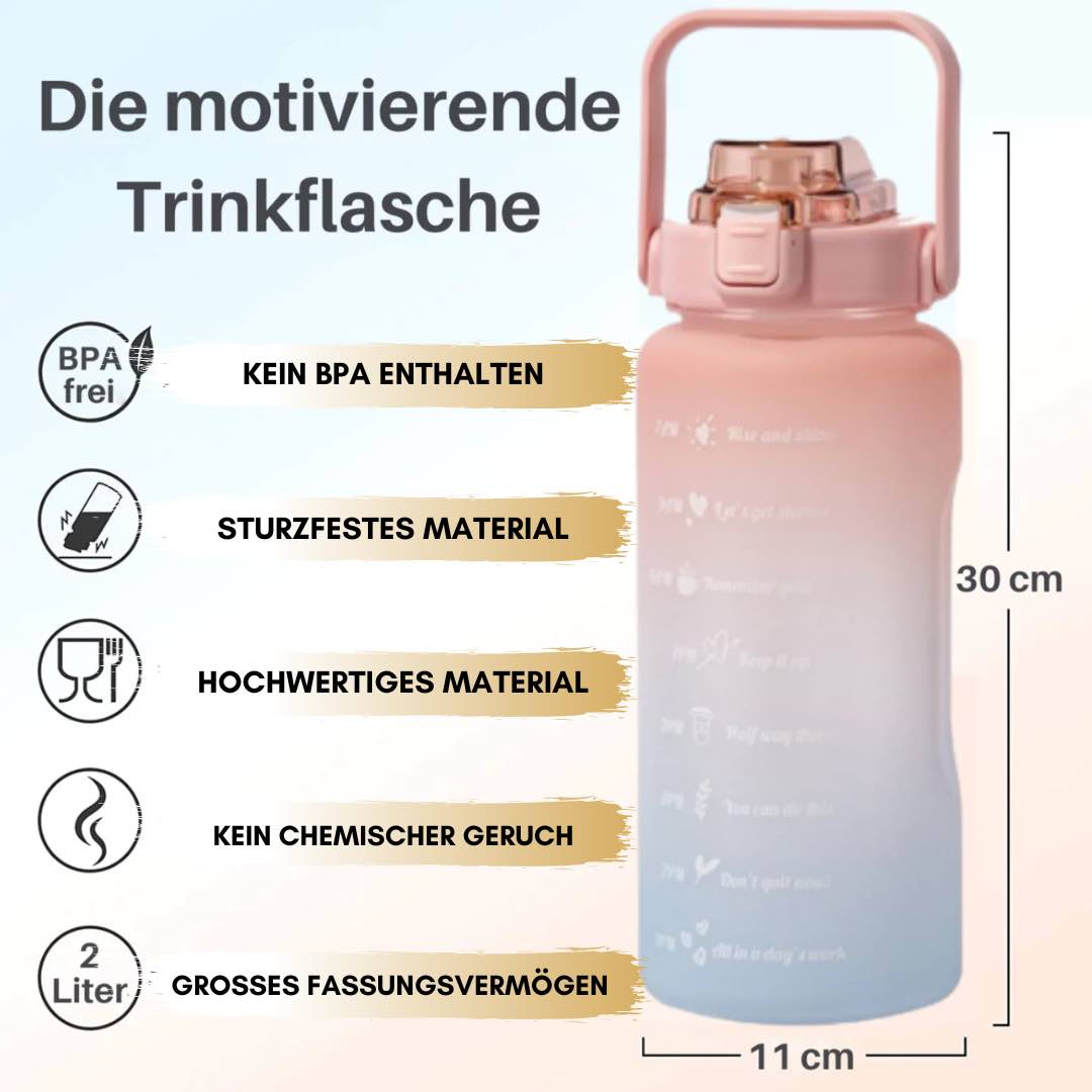 Rainbow Bottle™ I Die 2L motivierende Trinkflasche